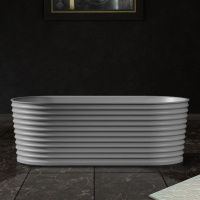 Ванна из искусственного камня ABBER Stein AS9650 белая матовая - Gidratop.ru изображение