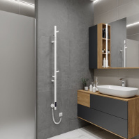 Полотенцесушитель электрический Vincea VTD-1DWE 15х140, белый, таймер - Gidratop.ru изображение