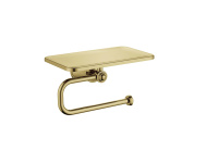 LIBERTY CZR-F-8989-BORO1 держатель туалетной бумаги, брашированное золото - Gidratop.ru изображение