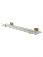 Стеклянная полка для ванной WONZON & WOGHAND ROMA, Бронза (WW-7227) - Gidratop.ru изображение