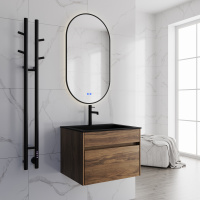 Полотенцесушитель электрический Vincea VTD-1D2BE 25х130, черный, таймер - Gidratop.ru изображение