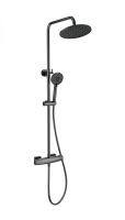 Душевая система с термостатом WONZON & WOGHAND NEO, Темный графит (WW-B3035-A-BGG) - Gidratop.ru изображение