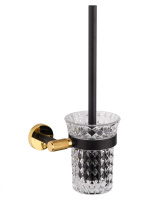 Туалетный ершик в комплекте WONZON & WOGHAND MAJESTIC, Черный/Золото (WW-9229) - Gidratop.ru изображение