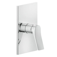 GESSI Rilievo встраиваемый смеситель для душа на 1 источник (внешние части), цвет: хром - Gidratop.ru изображение