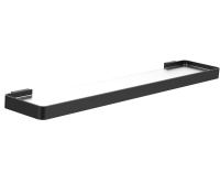 Стеклянная полка для ванной WONZON & WOGHAND LOTTE, Черный матовый (WW-8327A-MB) - Gidratop.ru изображение