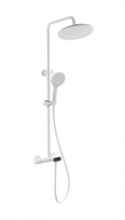 Душевая система с термостатом WONZON & WOGHAND MUSE Corno, Белый матовый (WW-B2091-A-MW) - Gidratop.ru изображение