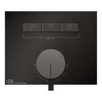 Gessi Hi-Fi смеситель для душа, с включением до 3 источников одновременно (внешняя часть), цвет: Black Metal PVD - Gidratop.ru изображение