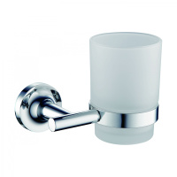 Стакан для зубных щеток с держателем WONZON & WOGHAND SIMPLE, Хром (WW-6521) - Gidratop.ru изображение