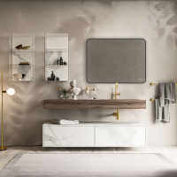 Зеркало LED VLM-3VC800B 800х600 c сенсорным выключателем и диммером - Gidratop.ru изображение