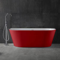 Акриловая ванна ABBER AB9216-1.7R красная - Gidratop.ru изображение