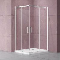 Душевой уголок Dice VSS-4D900CL, 900*900, хром, стекло прозрачное - Gidratop.ru изображение