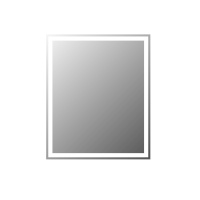 Зеркало с встроенным светильником и кнопочным выключателем SPC-GRT-500-600-LED-BTN, 12W, 220-240V, 500x30x600 - Gidratop.ru изображение