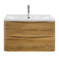 ACQUA База под раковину подвесная с двумя выкатными ящиками, Rovere Rustico, 1000x450x500, ACQUA-1000-2C-SO-RR