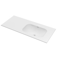 Раковина Elise VCB-4EL120MW-R, Corian правая, цвет белый матовый - Gidratop.ru изображение