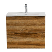 MARINO-CER-N База под раковину подвесная с двумя выкатными ящиками, Rovere Rustico, 596x455x500, MARINO-CER-N-600-2C-SO-RR-P