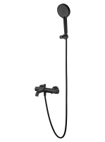 Смеситель для ванны с душем WONZON & WOGHAND STICK, Черный матовый (WW-88639017-MB) - Gidratop.ru изображение