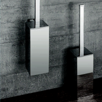 Colombo Basic Q Ёршик с колбой напольный 49.2см, цвет: хром - Gidratop.ru изображение