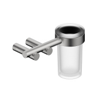 Стакан для зубных щеток с держателем ABBER Osten 316 AA1860BST сталь брашированная - Gidratop.ru изображение