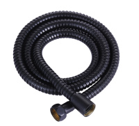 CZR-FMM-120-NOP Гибкий шланг металлизированный, длина 1,2 м, чёрный матовый - Gidratop.ru изображение