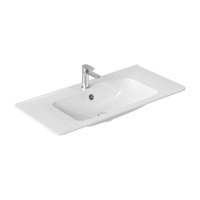 Раковина VCB-2VP1000W из искусственного камня, цвет белый - Gidratop.ru изображение