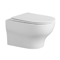 Унитаз ABBER Bequem AC1128 подвесной белый, безободковый, смыв торнадо - Gidratop.ru изображение