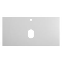 Столешница из керамогранита 916x468 KEP-90-BO Bianco Opaco - Gidratop.ru изображение