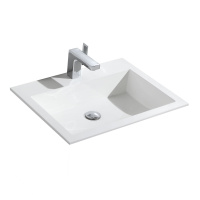 Раковина VCB-13600W из искусственного камня, цвет белый - Gidratop.ru изображение