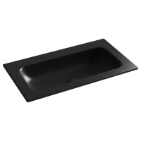 Раковина накладная мебельная Grace прямоугольная без отверстия под смеситель, 810x457x137мм, цвет черный матовый, арт. CN7012MBwx