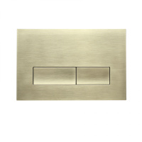 Кнопка смыва для инсталляции механическая WONZON & WOGHAND, Брашированное золото (WW-IB224-BG) - Gidratop.ru изображение