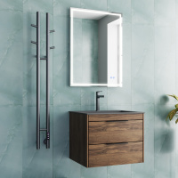 Полотенцесушитель электрический Vincea VTD-1D2GE 25х130, графит, таймер - Gidratop.ru изображение