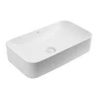 Раковина накладная ABBER Rechteck AC2204MW белая матовая - Gidratop.ru изображение