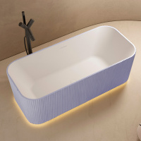 Ванна из искусственного камня ABBER Stein AS9663Violett фиолетовая - Gidratop.ru изображение