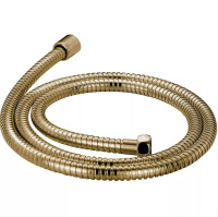 CZR-U-FBV-200-03/24 Гибкий шланг для смесителя на борт ванной, в металлической оплетке, исполнение золото 24 карат - Gidratop.ru изображение
