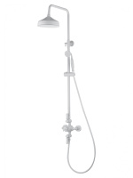 Душевая система с термостатом WONZON & WOGHAND RETRO, Белый матовый (WW-B3041-MW) - Gidratop.ru изображение