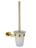 Туалетный ершик в комплекте WONZON & WOGHAND FIRST, Глянцевое золото (WW-8429-LG)