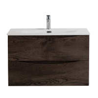 MARINO-CER-N База под раковину подвесная с двумя выкатными ящиками, Rovere Nature Grigio, 796x455x500, MARINO-CER-N-800-2C-SO-RNG-P