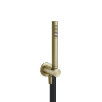 GESSI 316 душевой комплект, держатель с подводом воды, шланг 1500 мм. и ручной душ, цвет Brushed Brass PVD - Gidratop.ru изображение
