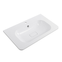 раковина из искусственного мрамора, 800х480х132, CZR-800/480-LV-MR-NV - Gidratop.ru изображение