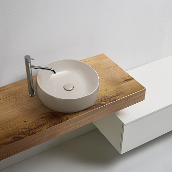 Раковина-чаша 40х15 см, без отв., цвет: Nocciola