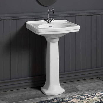 Раковина 58х45 см, 1 отв., цвет: белый