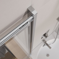 Душевая шторка на ванну CEZARES SLIDER-VF-11-90/150-C-Cr - Gidratop.ru изображение