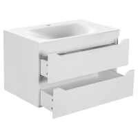 База под раковину Fine 800 подвесная, 2 выкатных ящика soft close, G.White - Gidratop.ru изображение