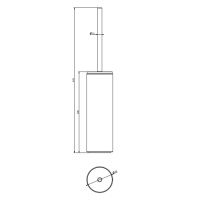 Gessi Tondo ершик настенный черный, цвет Black XL - Gidratop.ru изображение