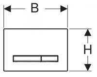 Клавиша Geberit Sigma Type 50 115.670.DW.2, черный - Gidratop.ru изображение