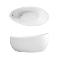 Квариловая ванна Villeroy&Boch Aveo 190 x 95 см UBQ194AVE7V-01 с ножками, без слива-перелива - Gidratop.ru изображение