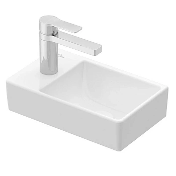 Рукомойник Villeroy&Boch Avento 43003R01, 36 см, левый, альпийский белый