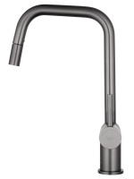 Смеситель для кухни с выдвижным изливом WONZON & WOGHAND, Темный графит (WW-6018-BGG) - Gidratop.ru изображение