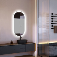 Зеркало ABBER Kontur AG6303S-1.0 с подсветкой, сенсорный выключатель, диммер - Gidratop.ru изображение