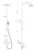 Душевая система с термостатом WONZON & WOGHAND, Темный графит (WW-88739901-BGM) - Gidratop.ru изображение