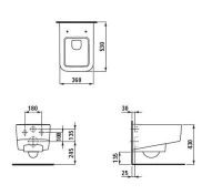 Подвесной унитаз Laufen Pro S Rimless 8.2096.2.000.000.1, безободковый - Gidratop.ru изображение